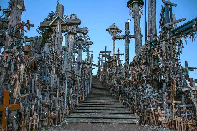 From Riga: Hill of Crosses & Jelgava Highlights - Kryziu Kalnas (Hill of Crosses): where the tour slows down
