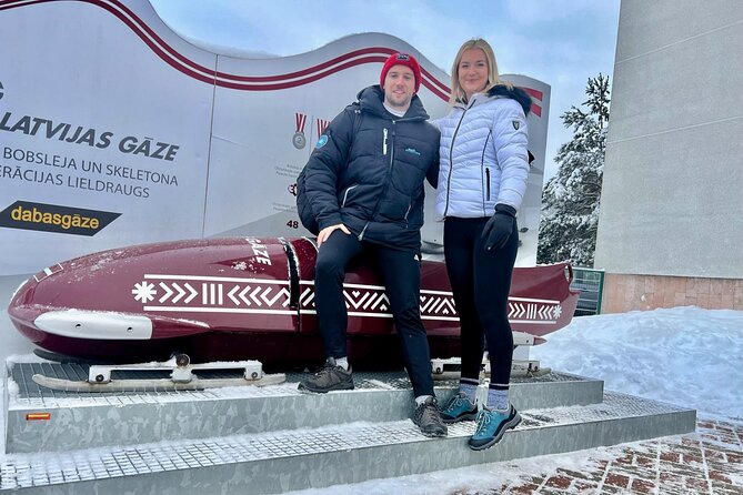Latvia Bobsleigh and luge track ride experience - A winter half-day built around Sigulda speed