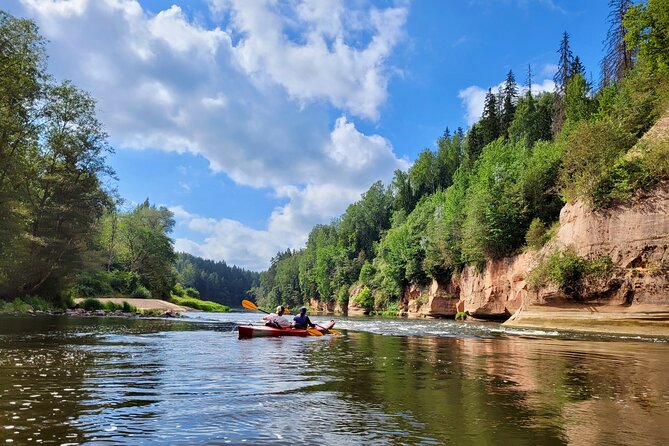 One-Day Kayaking Trip in Gauja River Valley - Kayak setup, two-seat boats, and why the guide matters