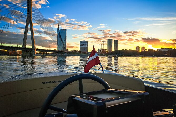 Private Boat Tour experience in Riga (City Canal and Daugava) - National Library of Latvia and Old Town sightlines