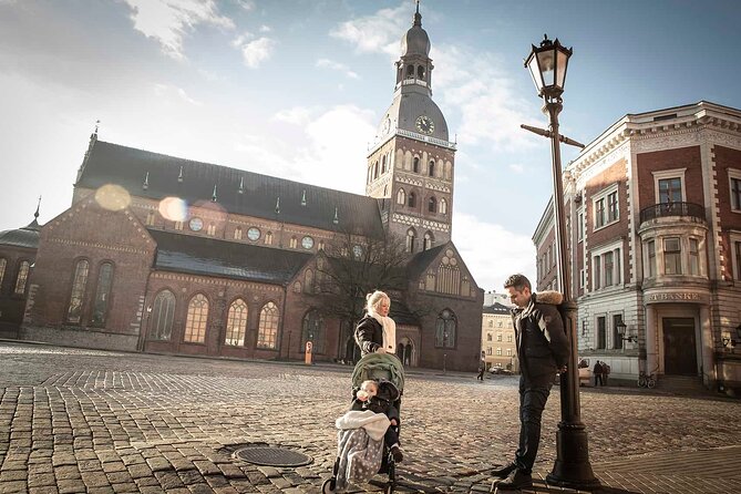 Riga Private Photoshoot Tour - The route starts at Laima Clock and ends at St. Peter’s Church