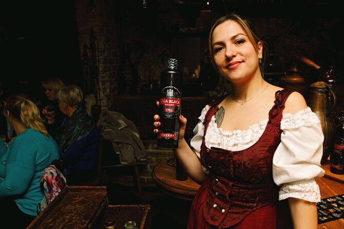 Shared Activity Riga Black Balsam 18th Century Degustation - Five 20 ml balsams, plus coffee, water, and a truffle